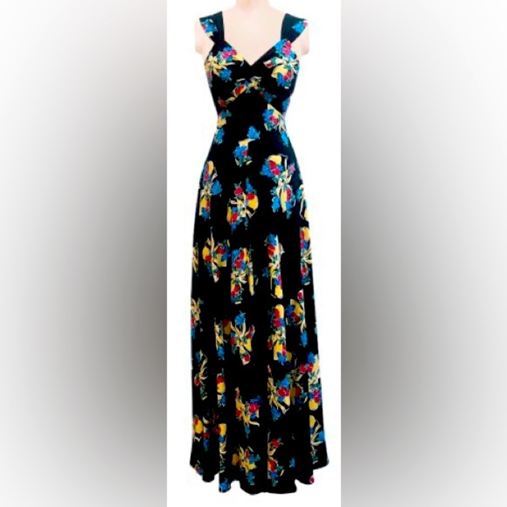 Trashy Diva Big Band Bows Constance maxi dress 1930s